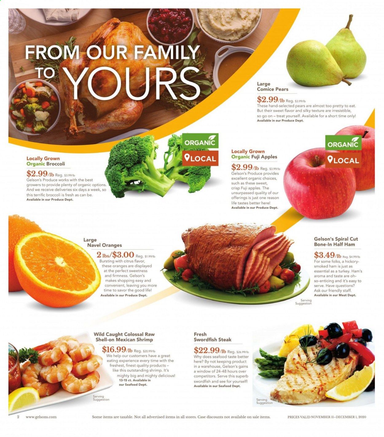 Gelson's Weekly Ad Flyer November 11 to December 1