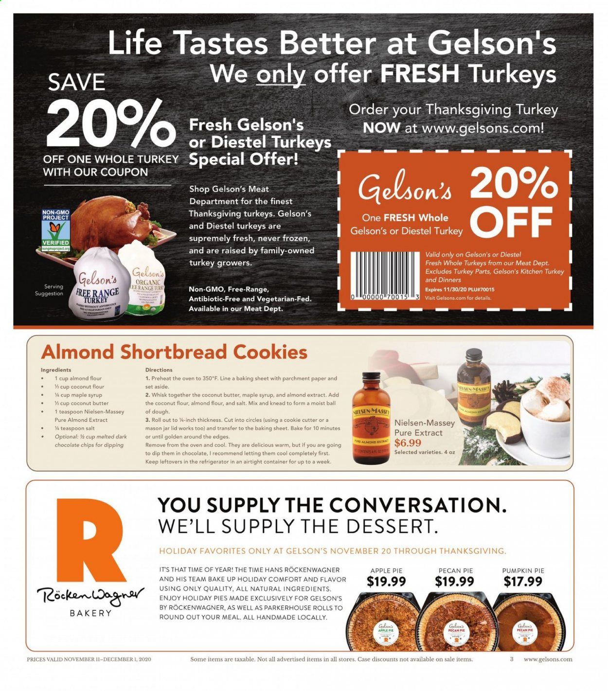 Gelson's Weekly Ad Flyer November 11 to December 1