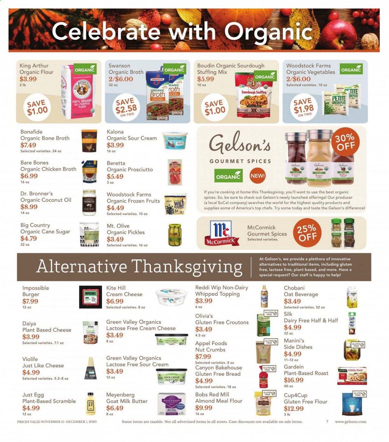 Gelson's Weekly Ad Flyer November 11 to December 1