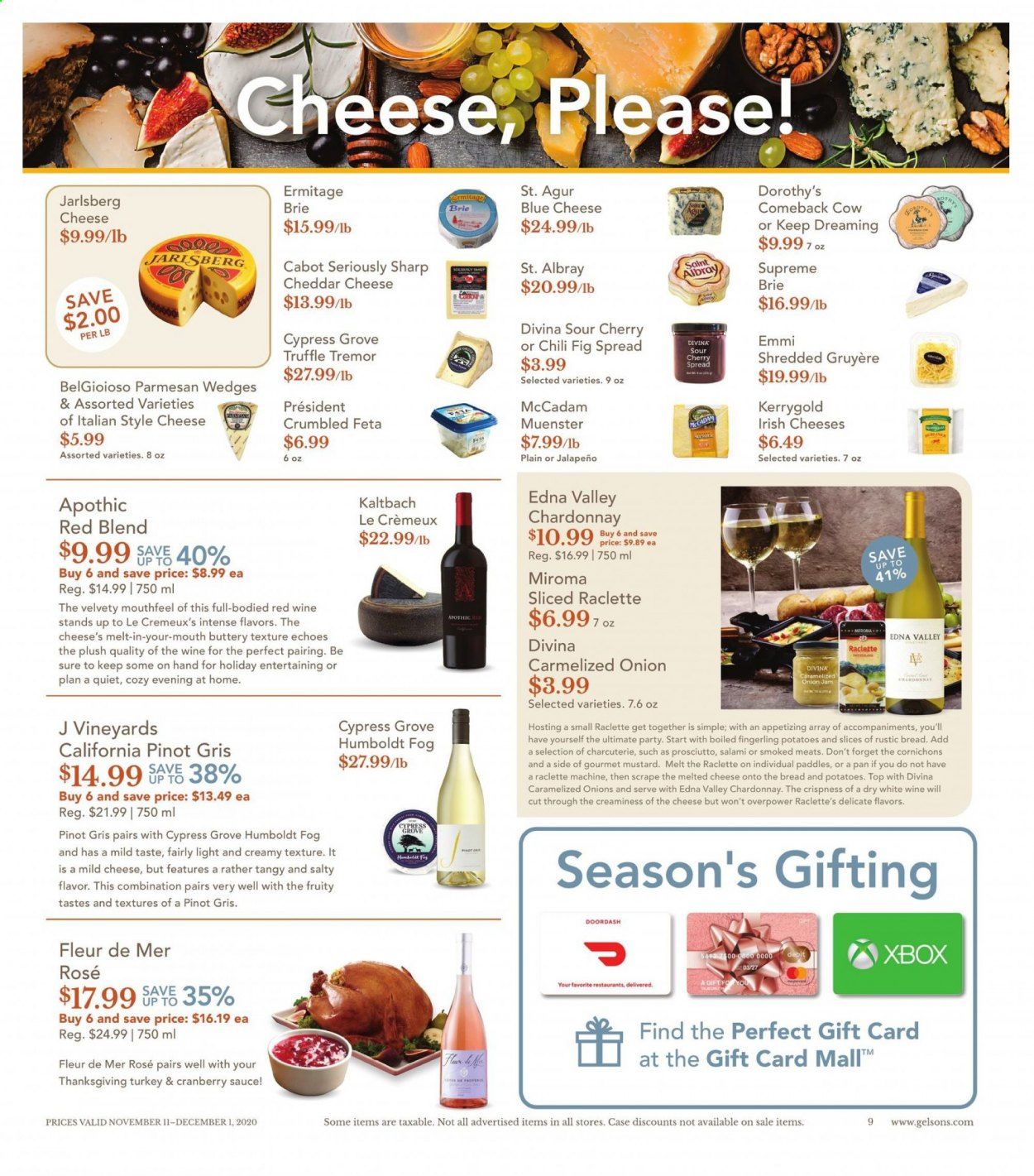 Gelson's Weekly Ad Flyer November 11 to December 1