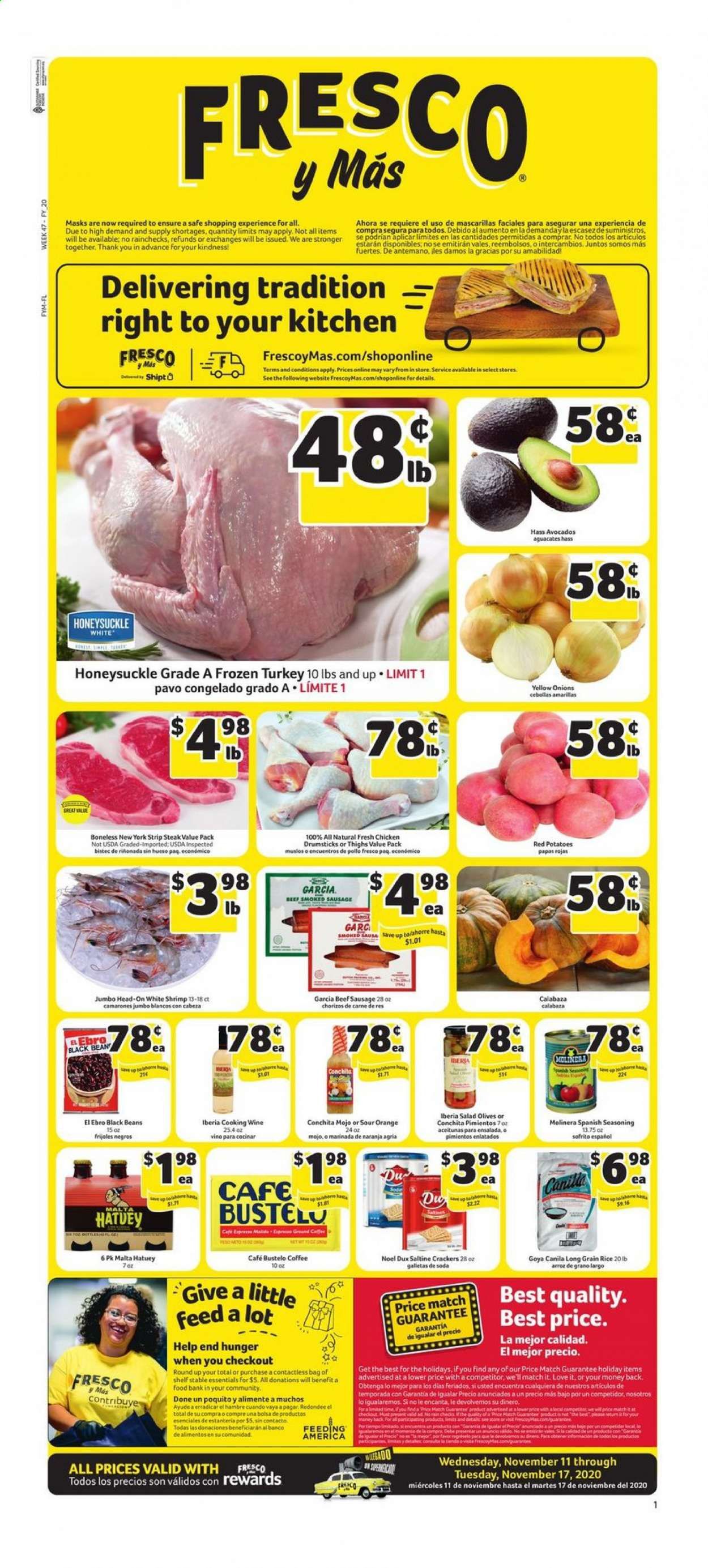 Fresco y Más Weekly Ad Flyer November 11 to November 17