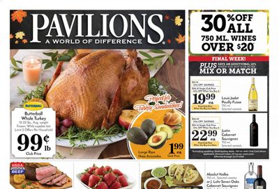 Pavilions (CA) Weekly Ad Flyer November 11 to November 17