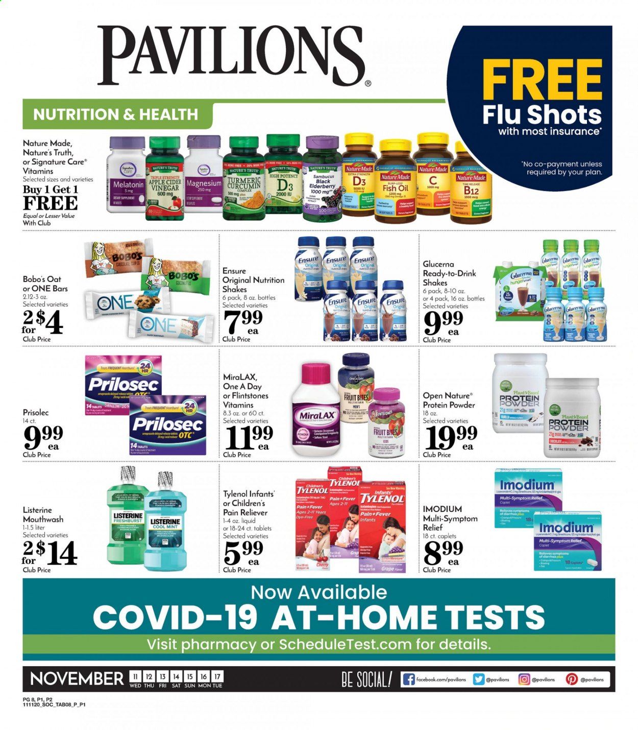 Pavilions (CA) Weekly Ad Flyer November 11 to November 17