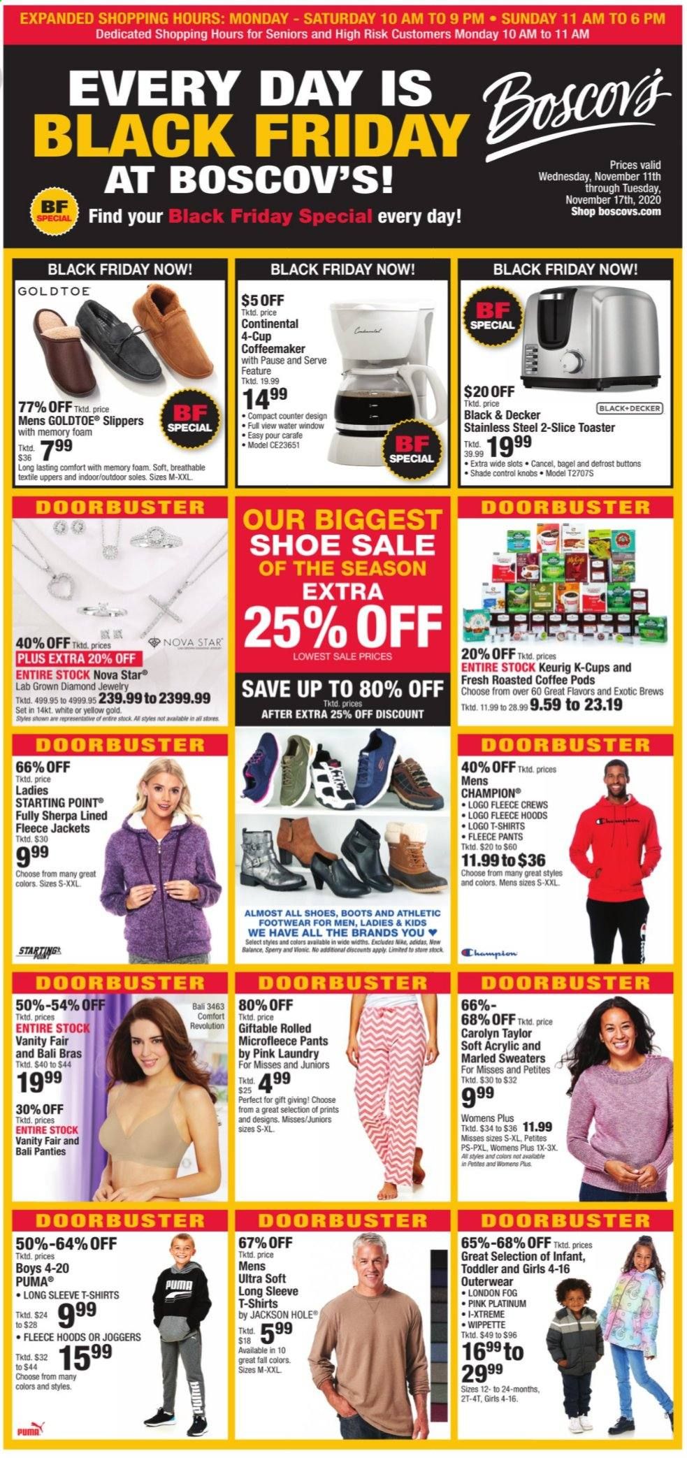 Boscov's Weekly Ad Flyer November 11 to November 17