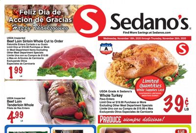 Sedano's (FL) Weekly Ad Flyer November 18 to November 26
