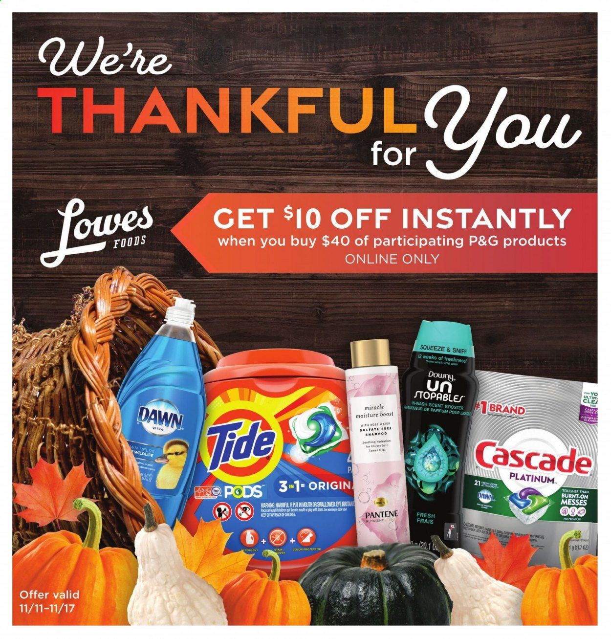 Lowes Foods Weekly Ad Flyer November 11 to November 17
