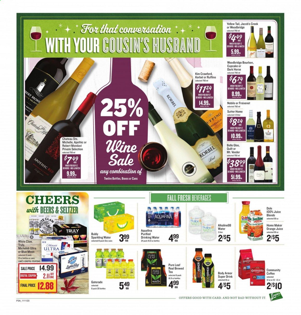 Lowes Foods Weekly Ad Flyer November 11 to November 17