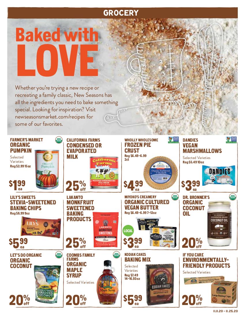New Seasons Market (CA) Weekly Ad Flyer November 11 to November 17, 2020