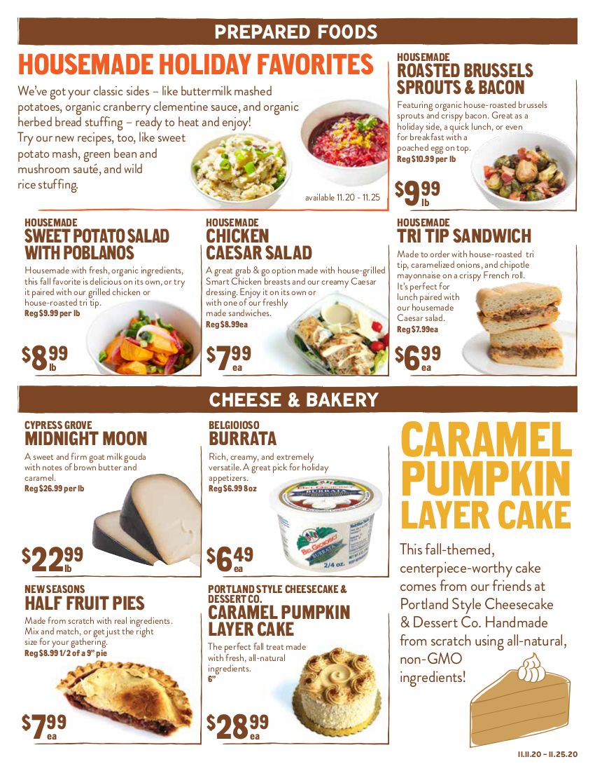 New Seasons Market (CA) Weekly Ad Flyer November 11 to November 17, 2020