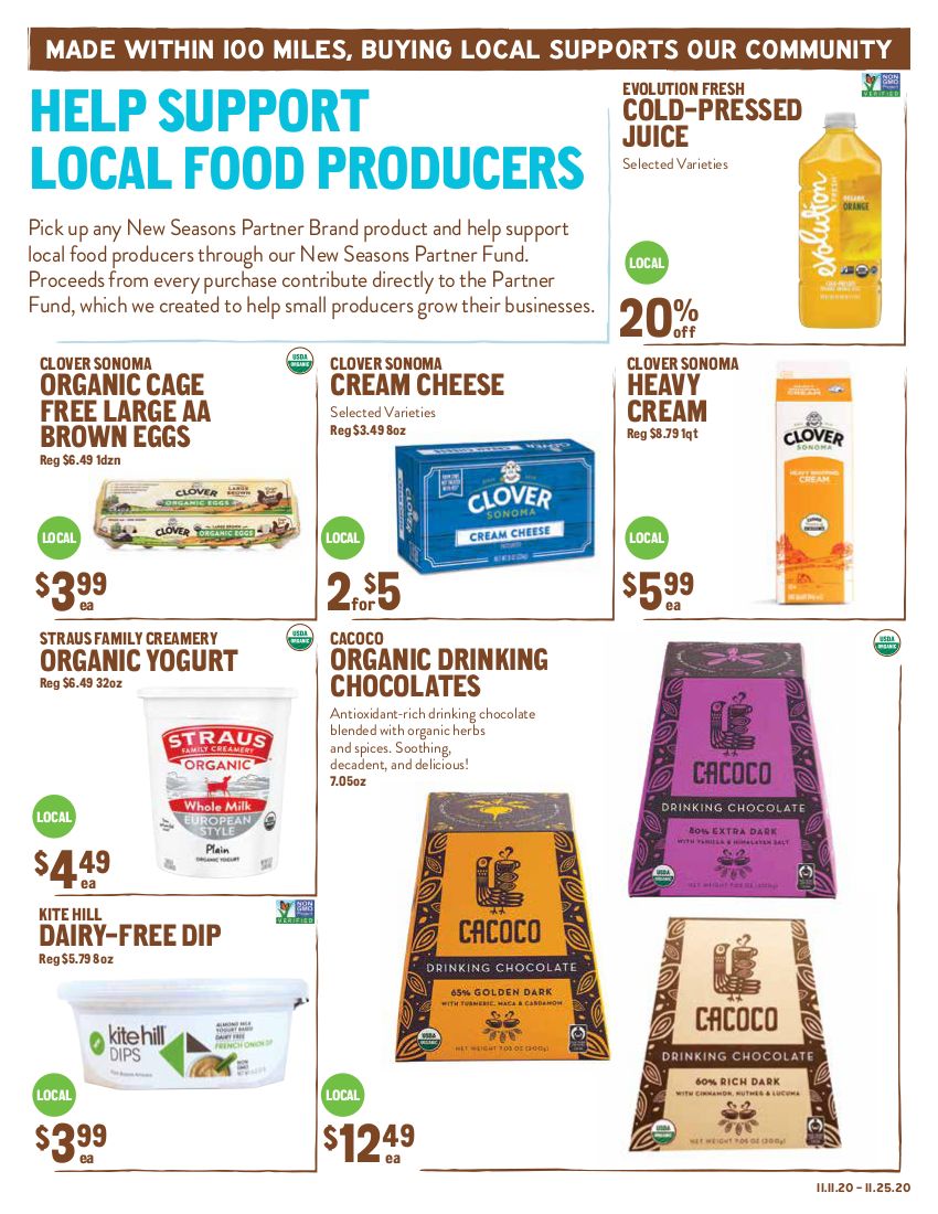 New Seasons Market (CA) Weekly Ad Flyer November 11 to November 17, 2020