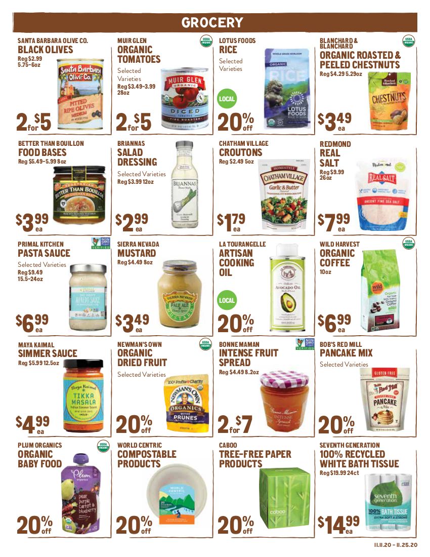 New Seasons Market (CA) Weekly Ad Flyer November 11 to November 17, 2020