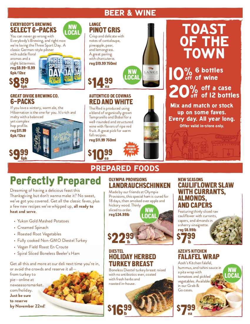 New Seasons Market (OR) Weekly Ad Flyer November 11 to November 17, 2020