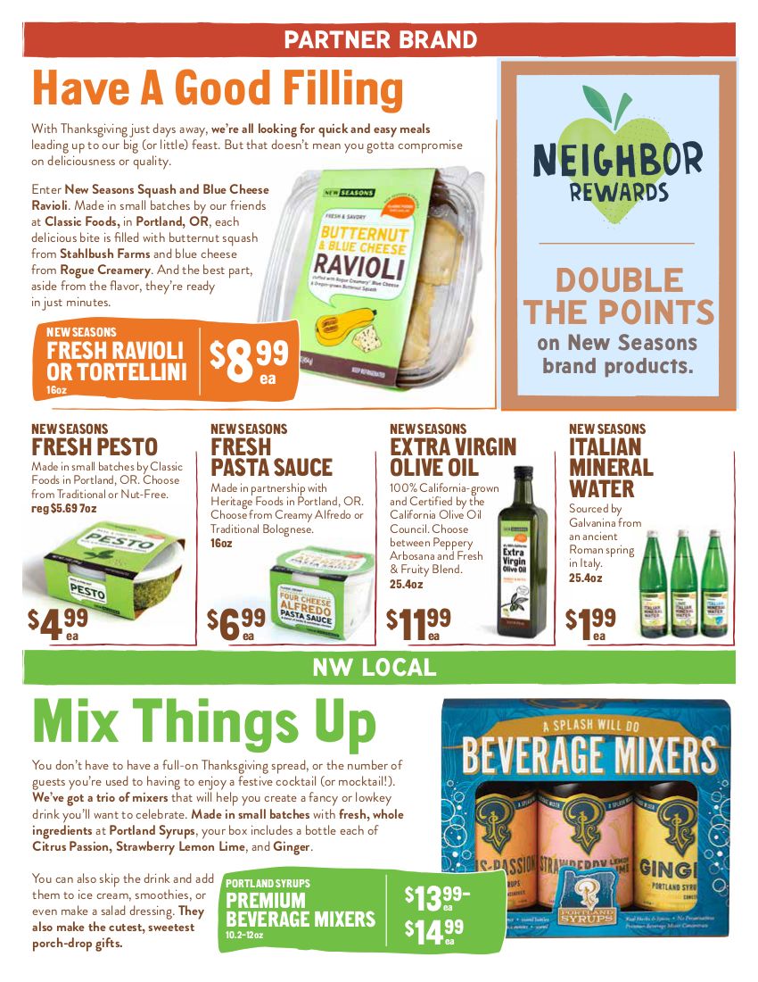 New Seasons Market (OR) Weekly Ad Flyer November 11 to November 17, 2020