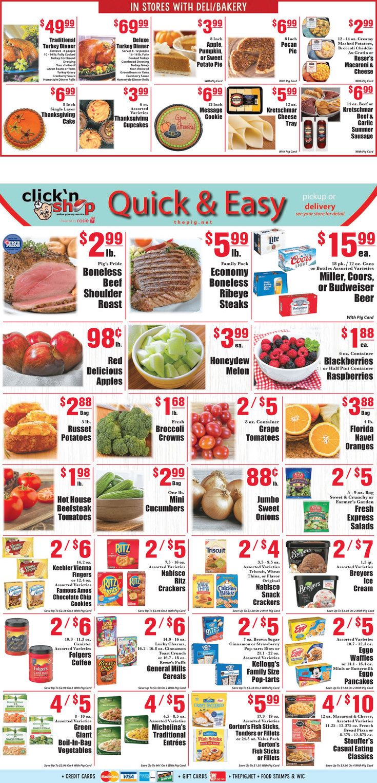 Piggly Wiggly (GA) Weekly Ad Flyer November 11 to November 17, 2020