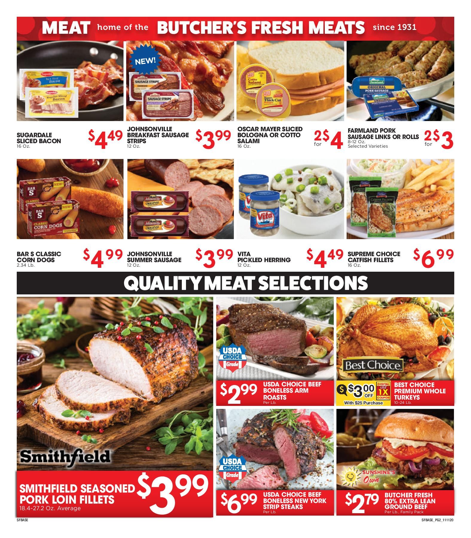 Sunshine Foods Weekly Ad Flyer November 11 to November 17, 2020
