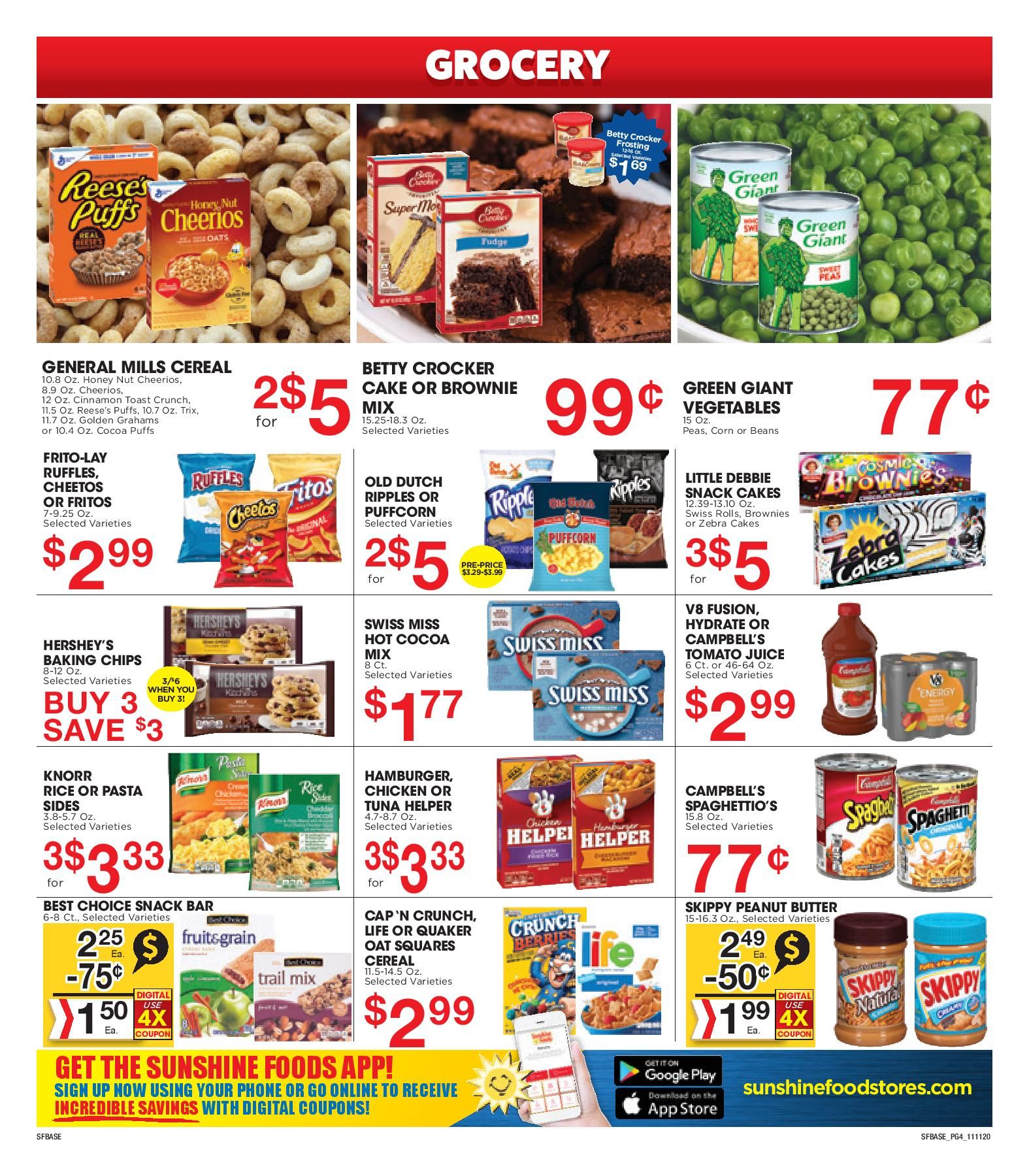 Sunshine Foods Weekly Ad Flyer November 11 to November 17, 2020