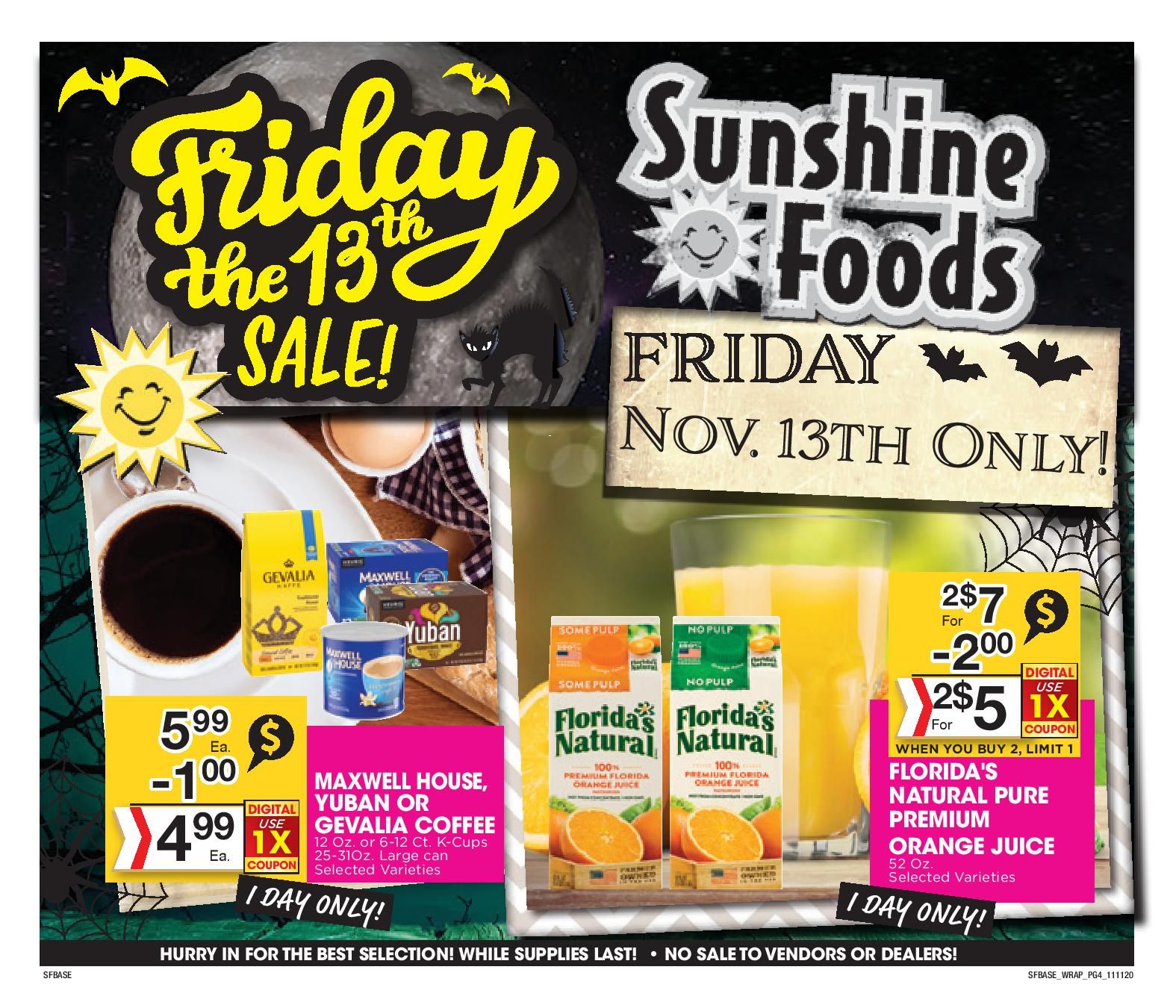 Sunshine Foods Weekly Ad Flyer November 11 to November 17, 2020