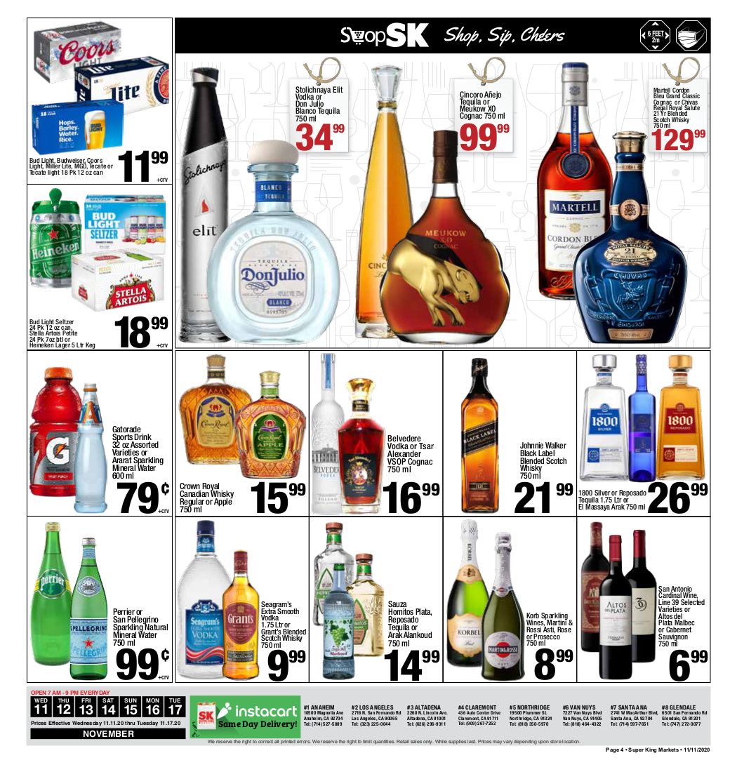 Super King Markets Weekly Ad Flyer November 11 to November 17, 2020
