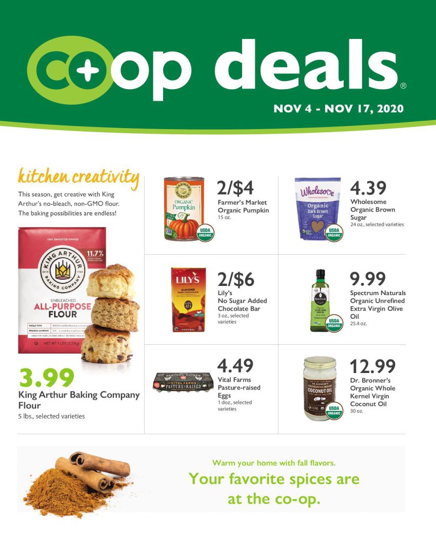 Wheatsville Food Coop Weekly Ad Flyer November 11 to November 17, 2020