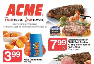 ACME Weekly Ad Flyer November 13 to November 19