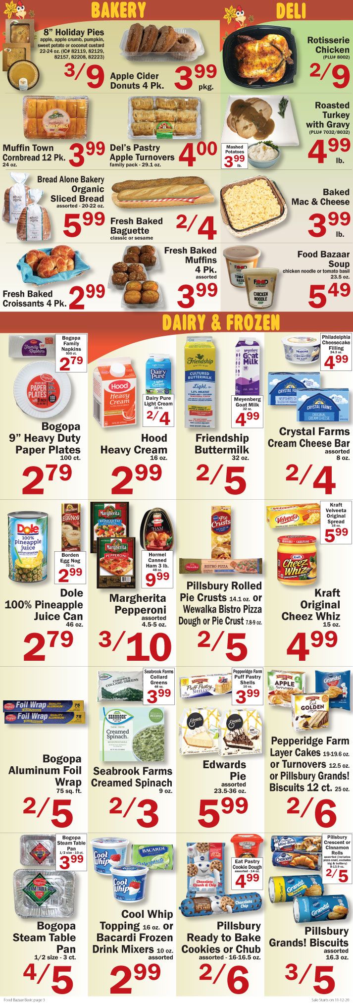 Food Bazaar Supermarket Weekly Ad Flyer November 12 to November 18, 2020