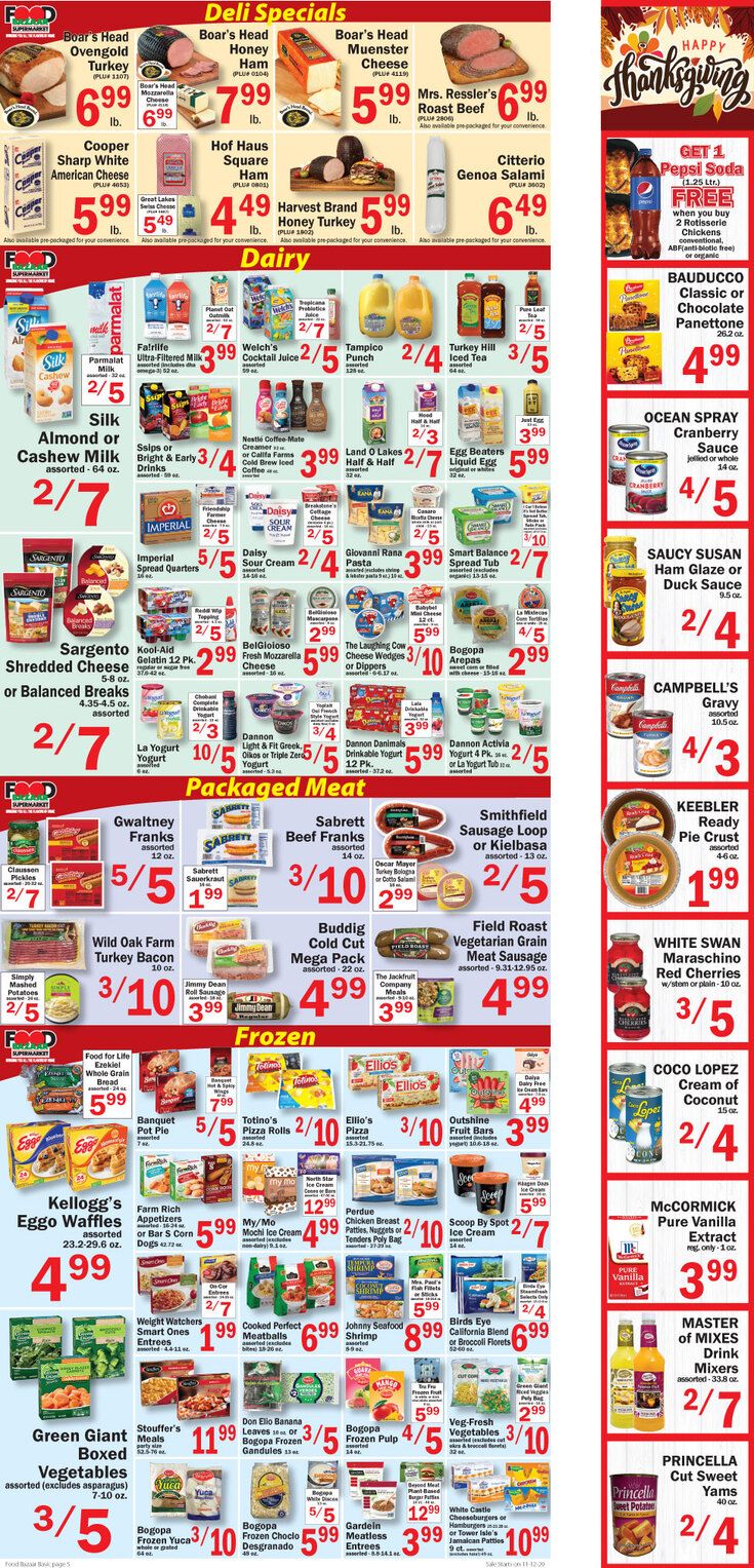 Food Bazaar Supermarket Weekly Ad Flyer November 12 to November 18, 2020