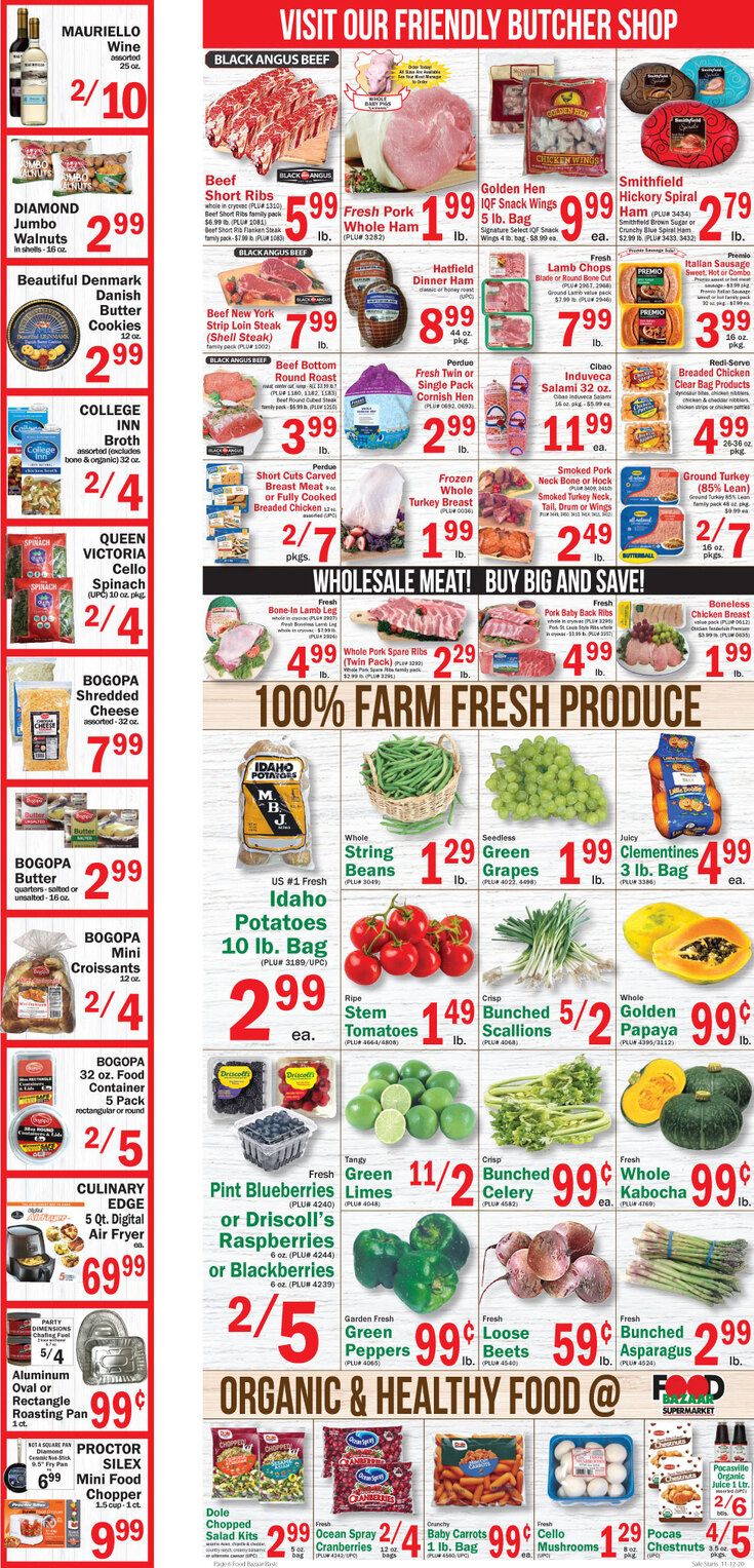 Food Bazaar Supermarket Weekly Ad Flyer November 12 to November 18, 2020