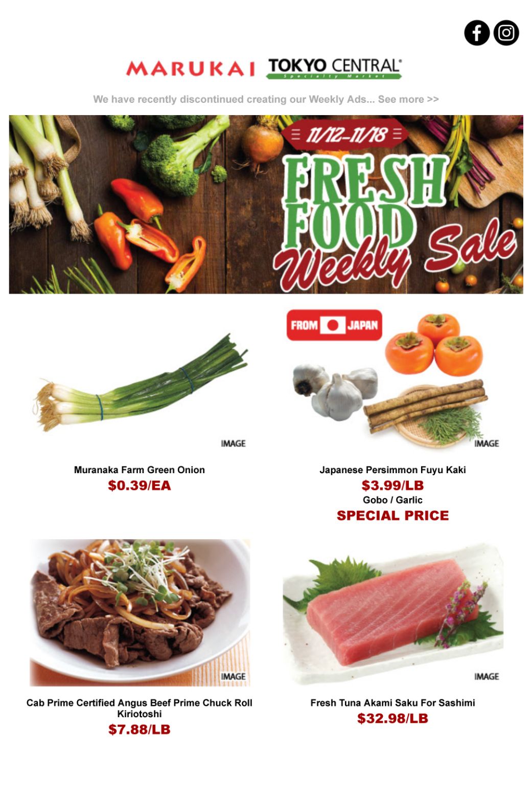Marukai Weekly Ad Flyer November 12 to November 18, 2020