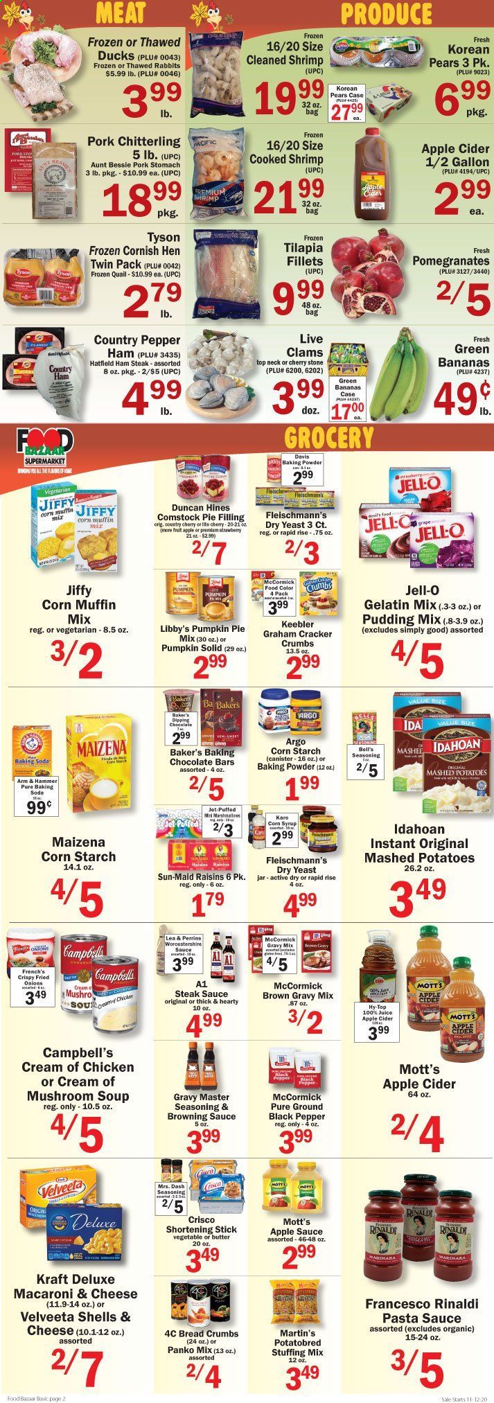 Food Bazaar (CT, NJ, NY) Weekly Ad Flyer November 12 to November 18
