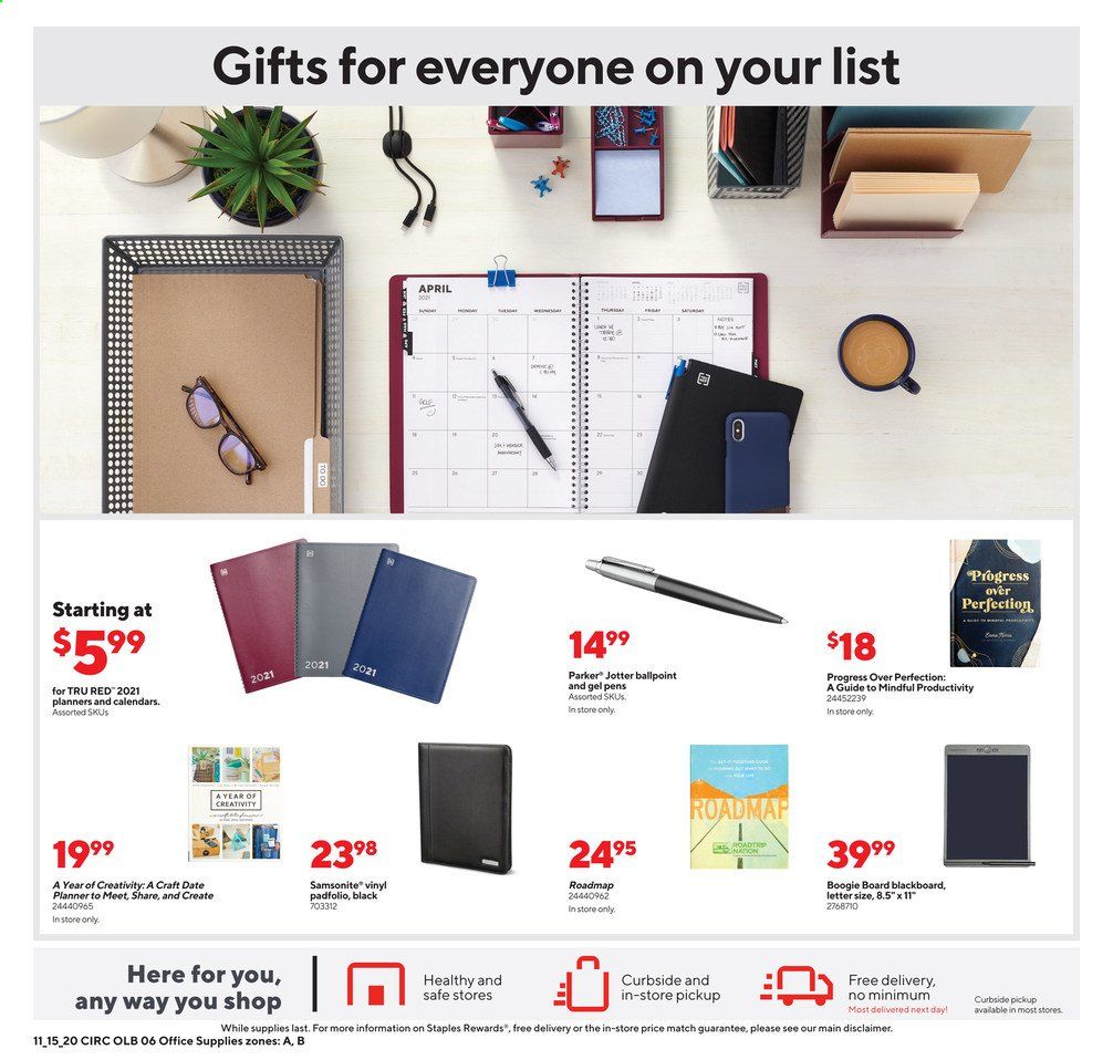 Staples Weekly Ad Flyer November 15 to November 21
