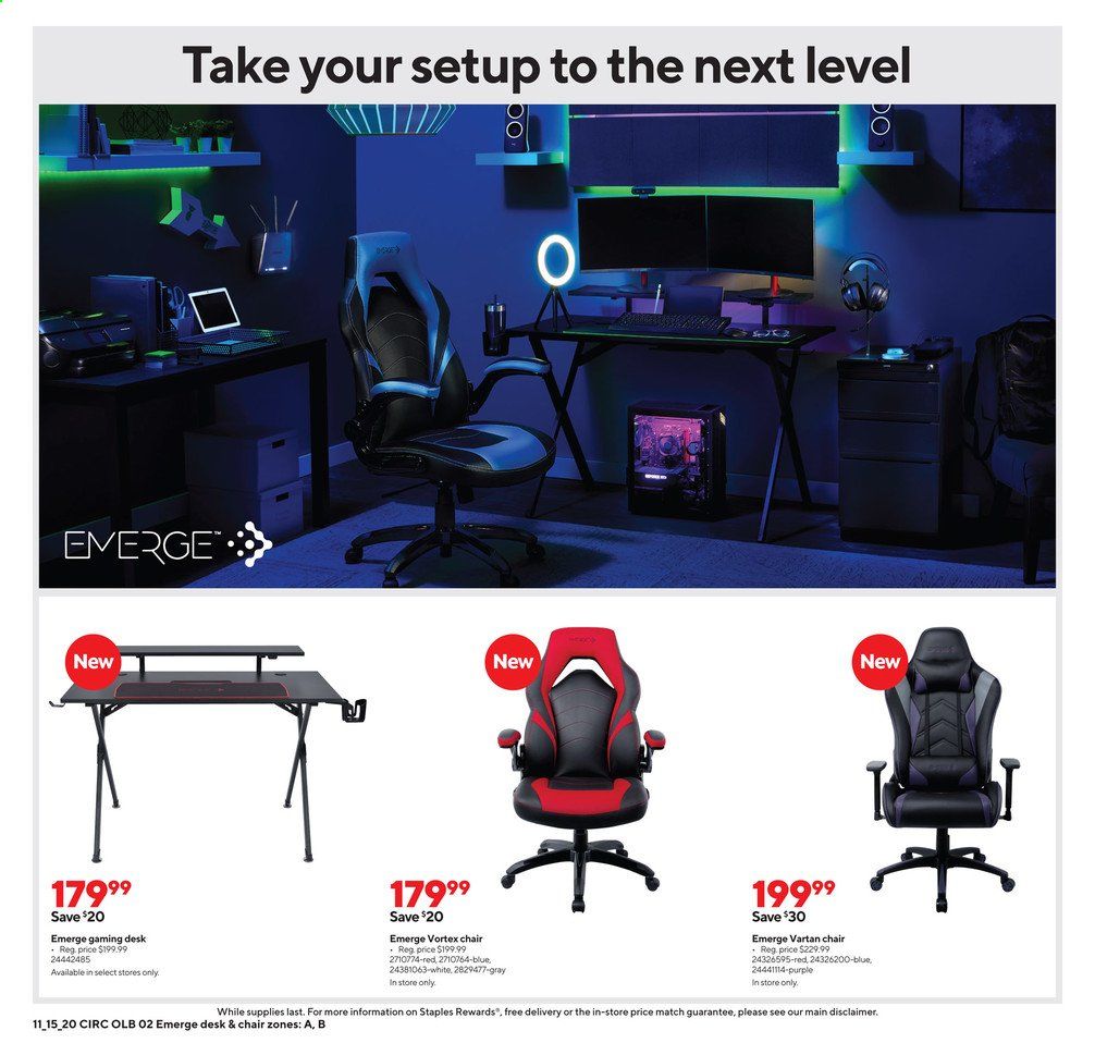 Staples Weekly Ad Flyer November 15 to November 21