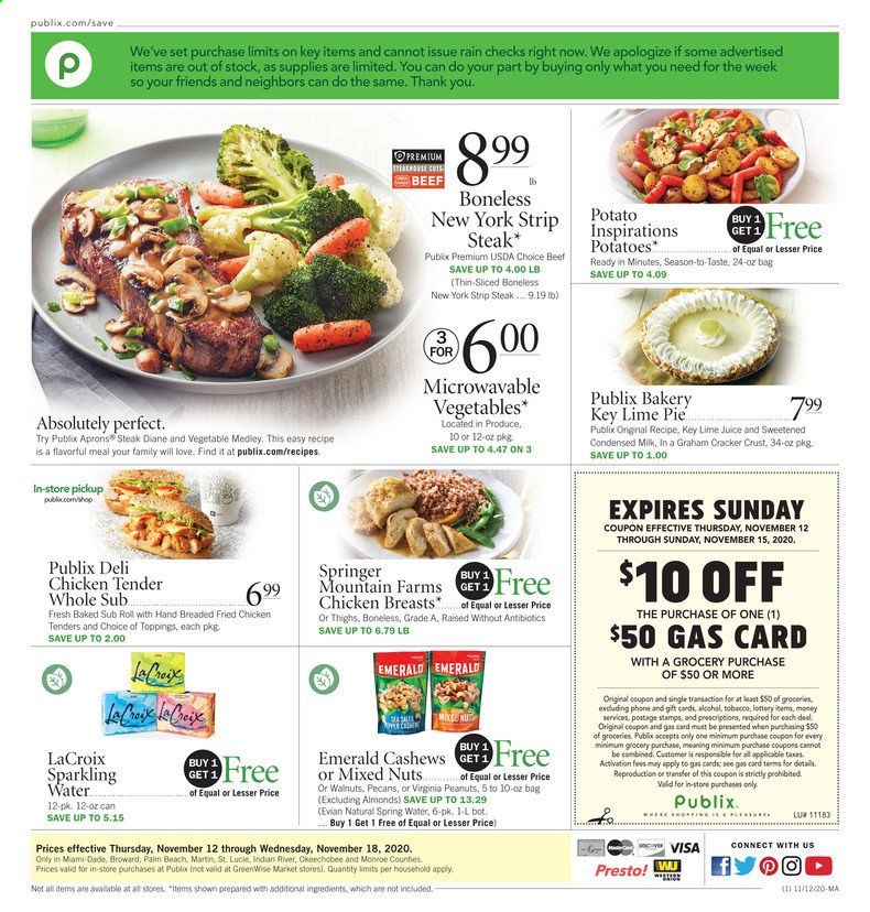 Publix (AL, FL, GA, NC, SC, TN) Weekly Ad Flyer November 12 to November 18