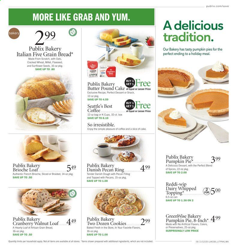 Publix (AL, FL, GA, NC, SC, TN) Weekly Ad Flyer November 12 to November 18