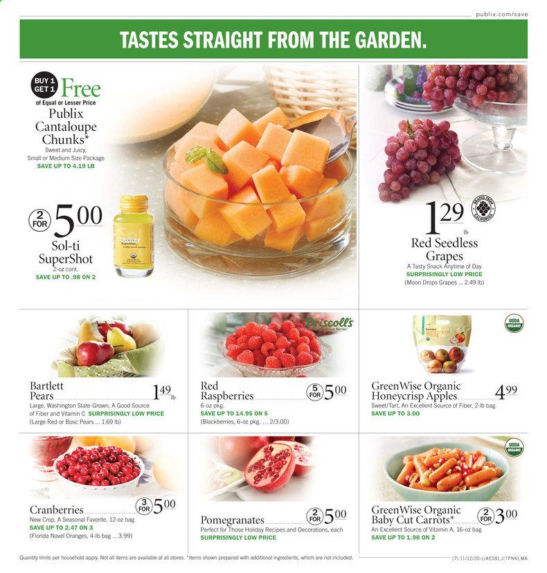 Publix (AL, FL, GA, NC, SC, TN) Weekly Ad Flyer November 12 to November 18