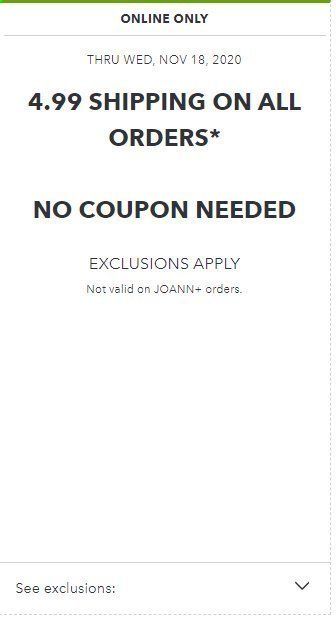 JOANN Weekly Ad Flyer November 12 to November 18