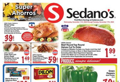 Sedano's (FL, Se) Weekly Ad Flyer November 11 to November 17