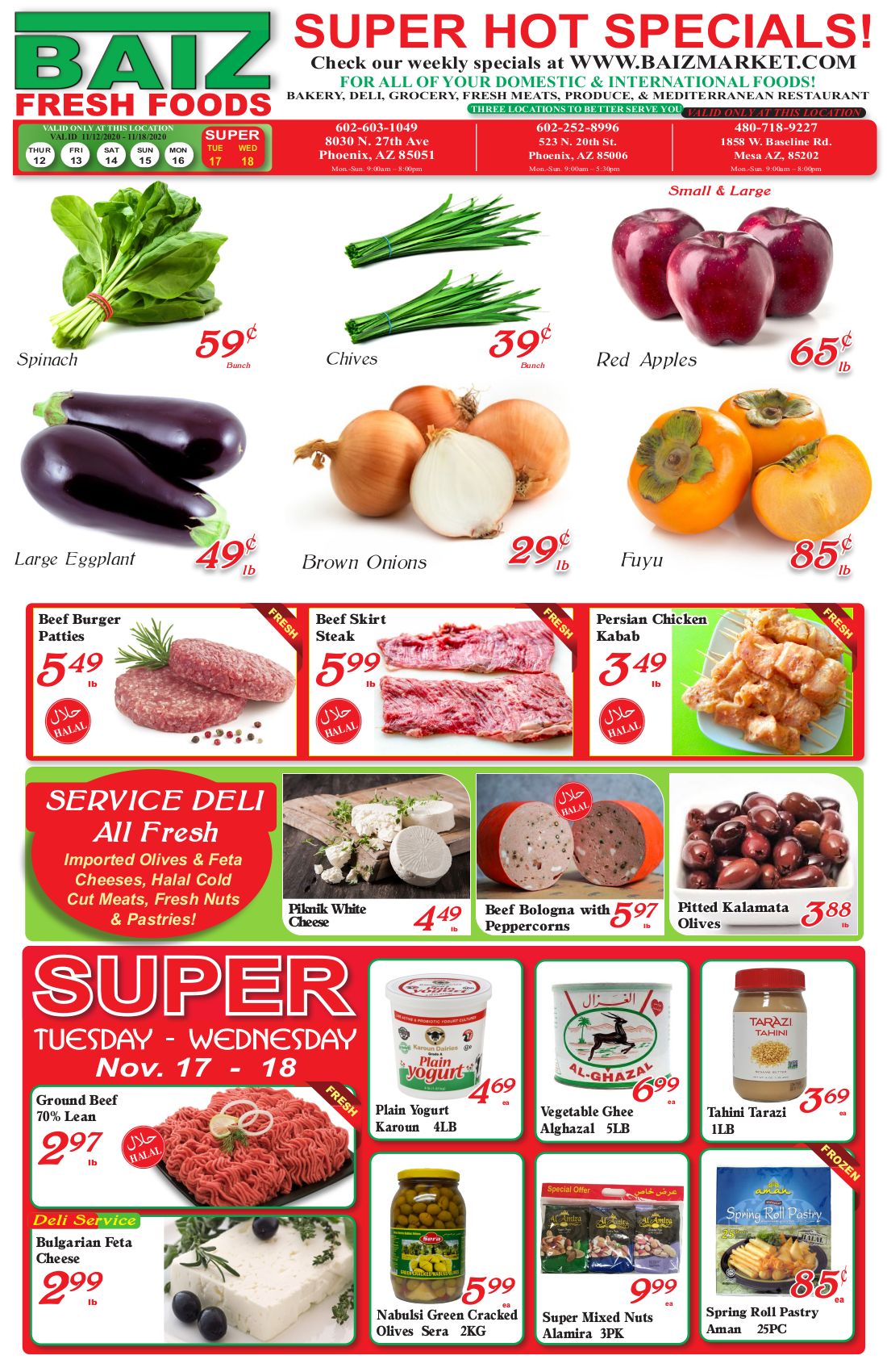 Baiz Market Weekly Ad Flyer November 12 to November 18