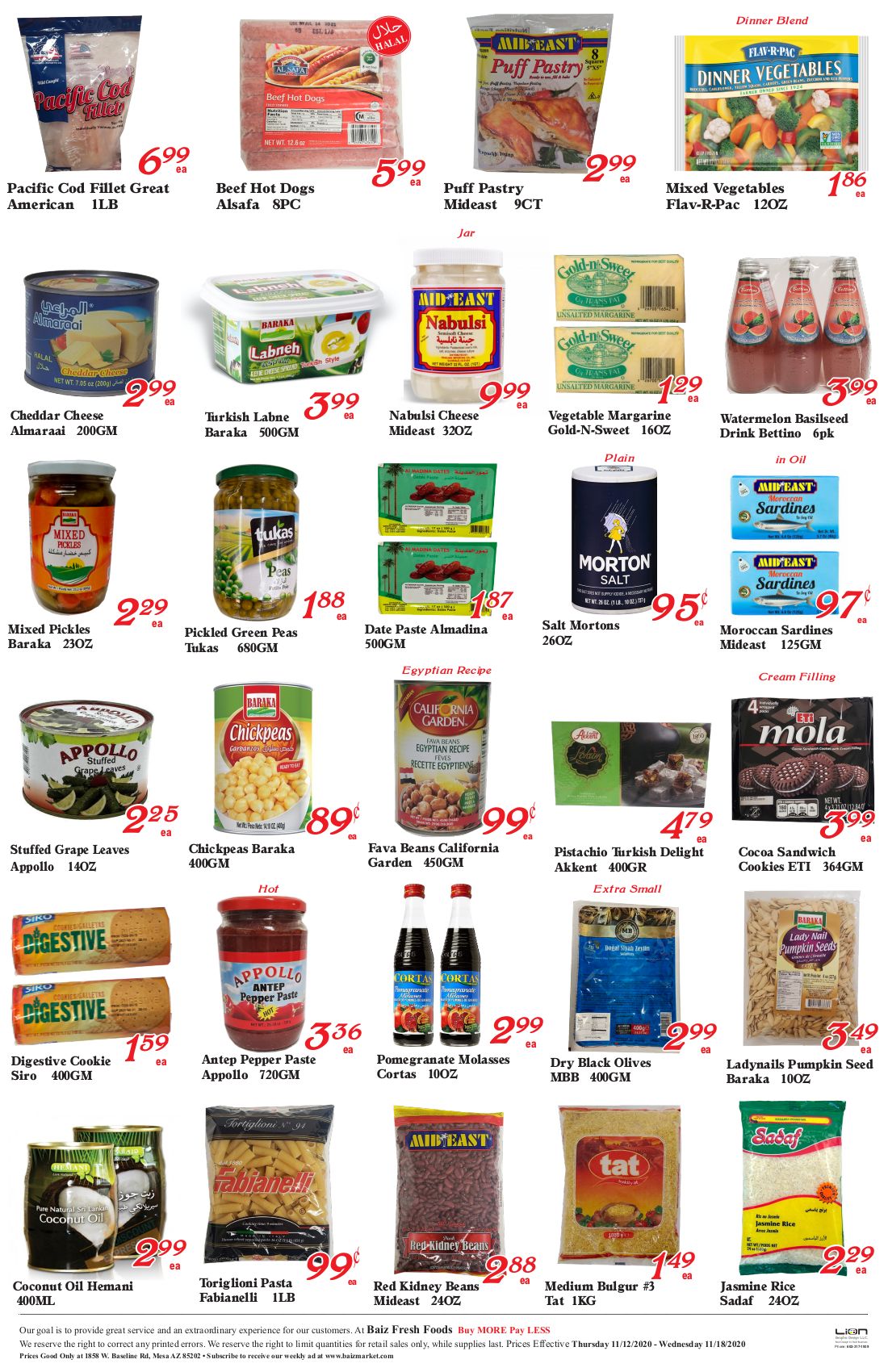 Baiz Market Weekly Ad Flyer November 12 to November 18