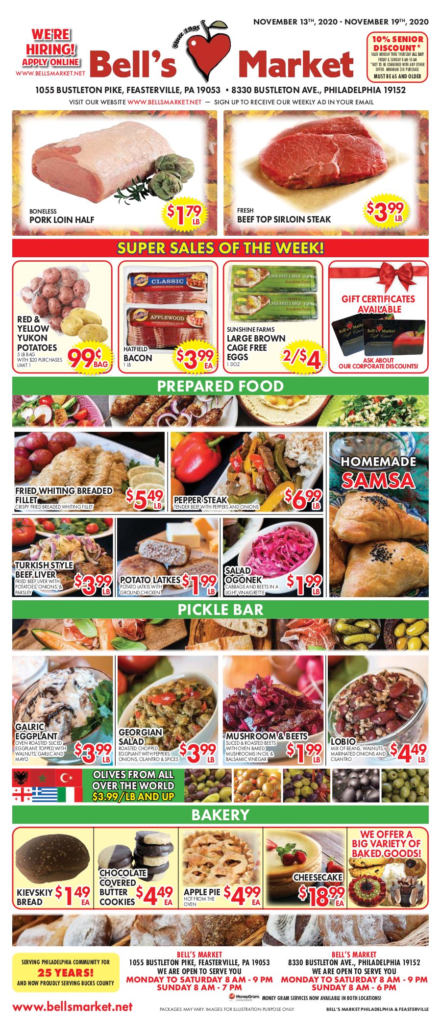Bell's Market Weekly Ad Flyer November 13 to November 19, 2020