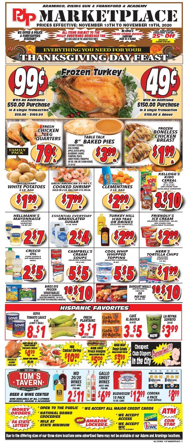 PJP Marketplace Weekly Ad Flyer November 13 to November 19, 2020