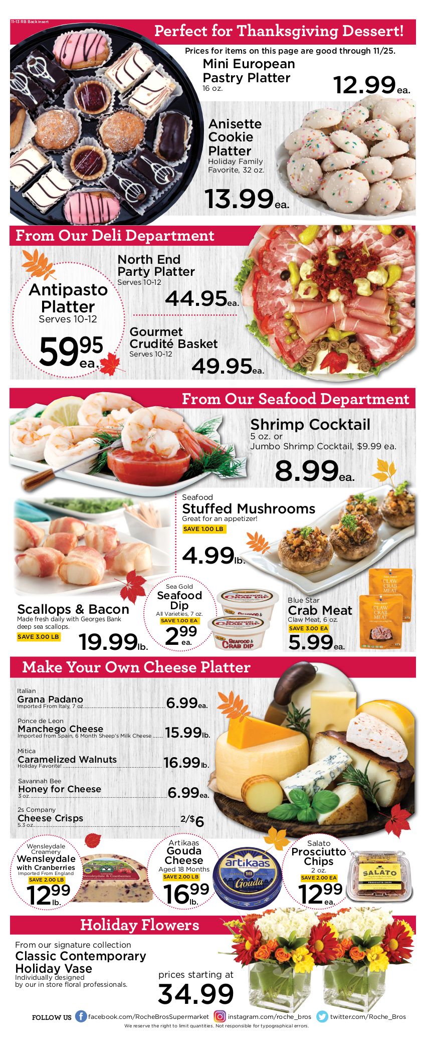 Roche Bros Supermarkets Weekly Ad Flyer November 13 to November 19, 2020