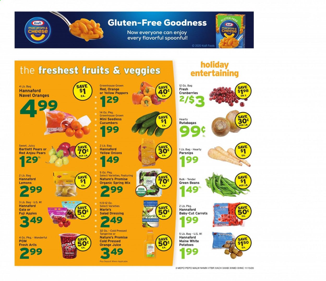 Hannaford (NH) Weekly Ad Flyer November 15 to November 21