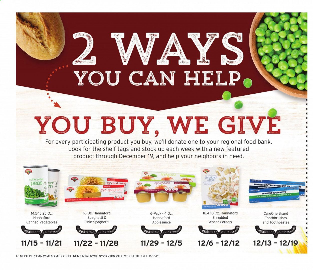 Hannaford (VT) Weekly Ad Flyer November 15 to November 21