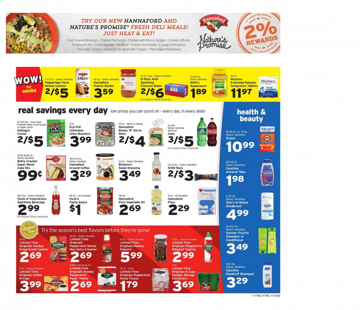 Hannaford (VT) Weekly Ad Flyer November 15 to November 21