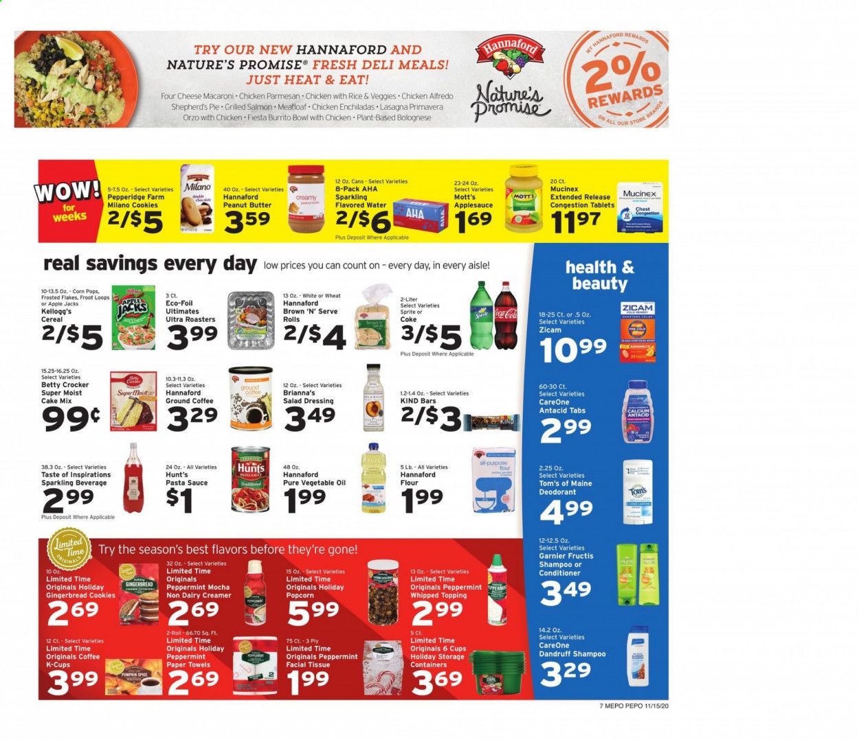 Hannaford (ME) Weekly Ad Flyer November 15 to November 21