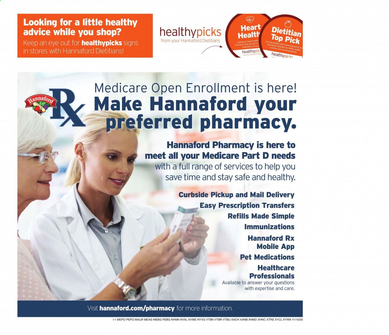 Hannaford (ME) Weekly Ad Flyer November 15 to November 21