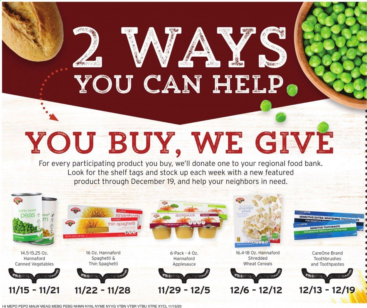 Hannaford (NY) Weekly Ad Flyer November 15 to November 21