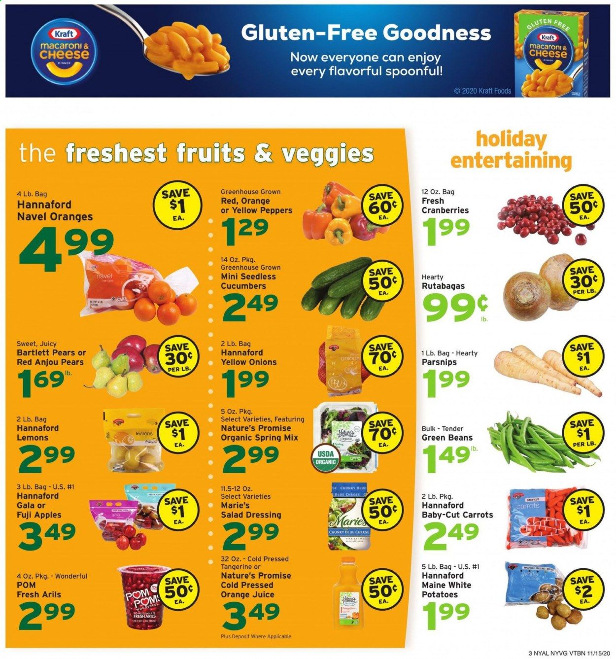 Hannaford (NY) Weekly Ad Flyer November 15 to November 21