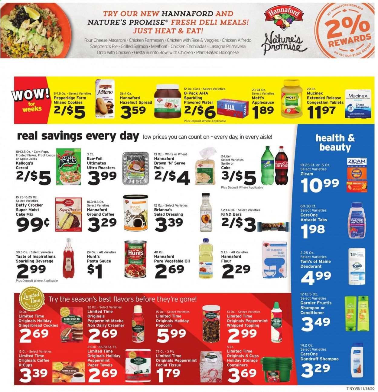 Hannaford (NY) Weekly Ad Flyer November 15 to November 21