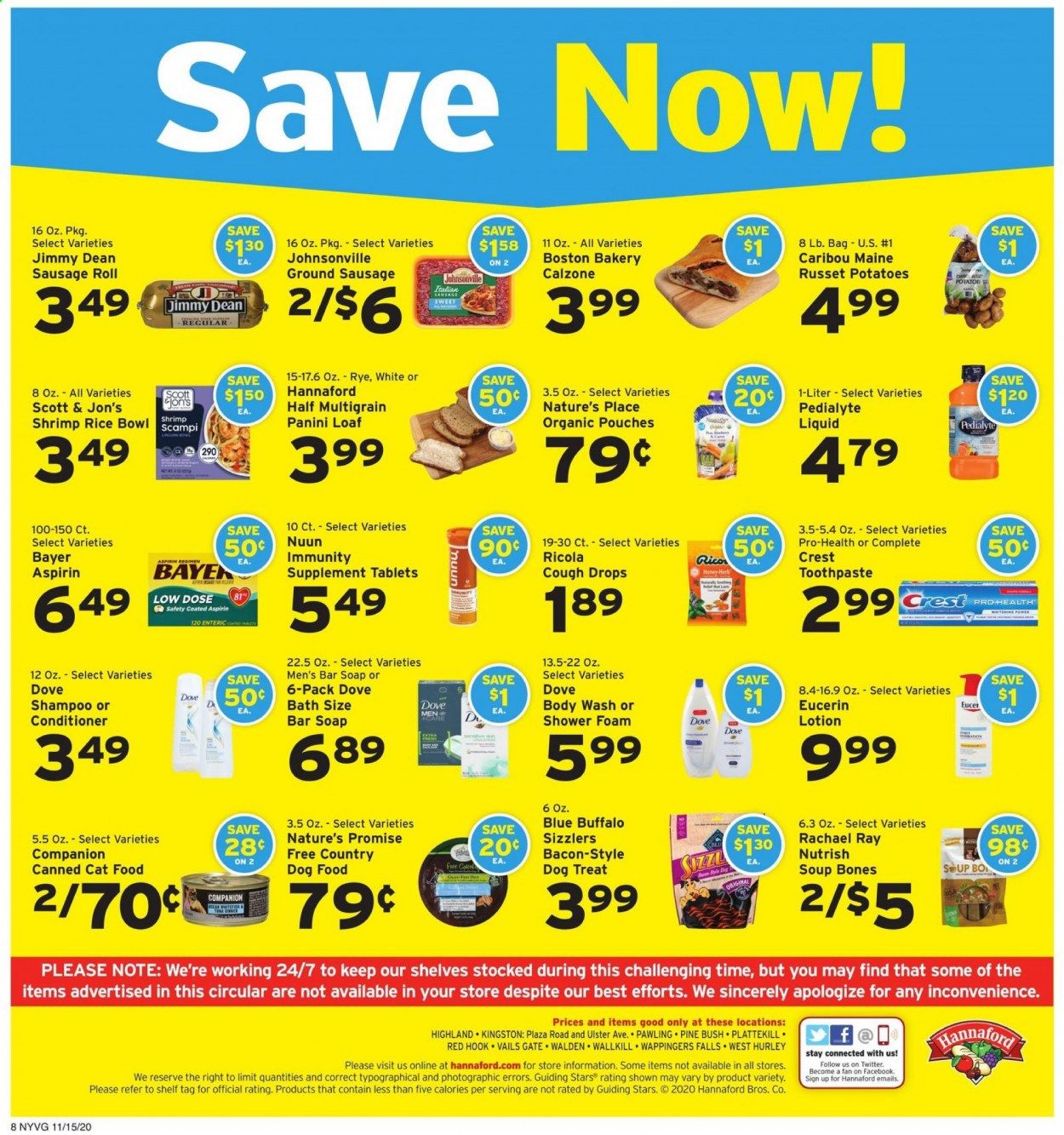 Hannaford (NY) Weekly Ad Flyer November 15 to November 21